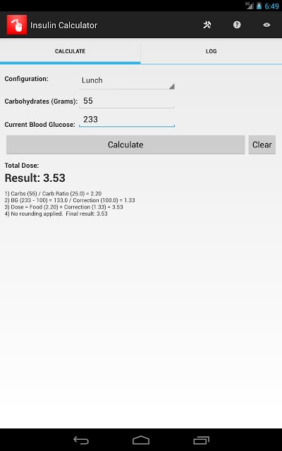 胰岛素计算器截图3