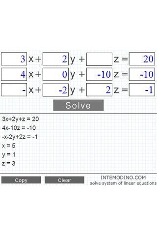 解决方程系统截图2