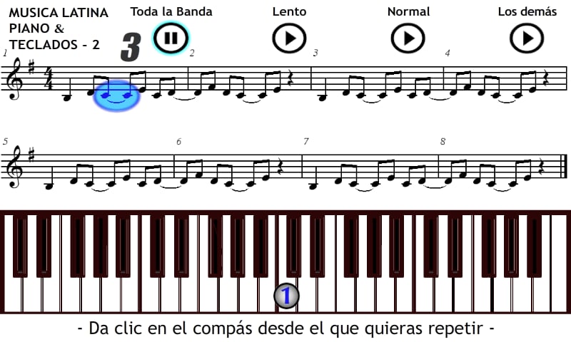 Tocar Piano M&uacute;sica Latin...截图5