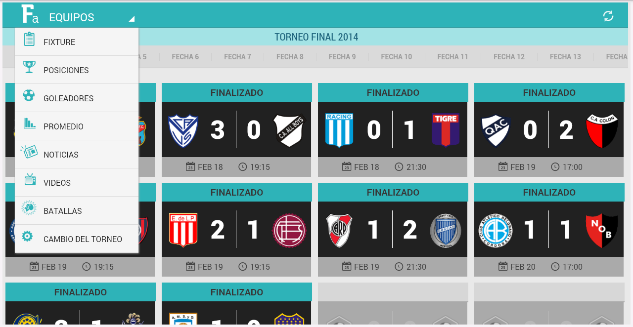 Fútbol Argentino Tablet截图10