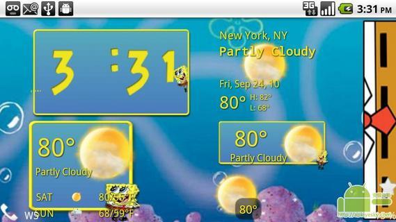 海绵鲍勃天气截图4