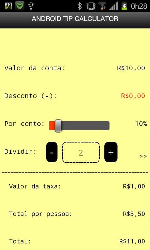 Android Tip Calculator截图1