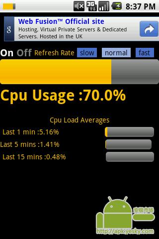 CPU的使用状态截图3
