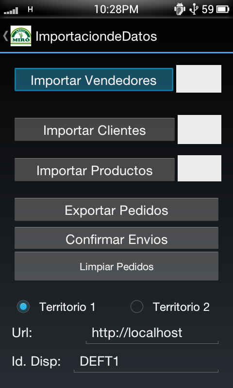 Sist Pedidos Móvil Empresarial截图2