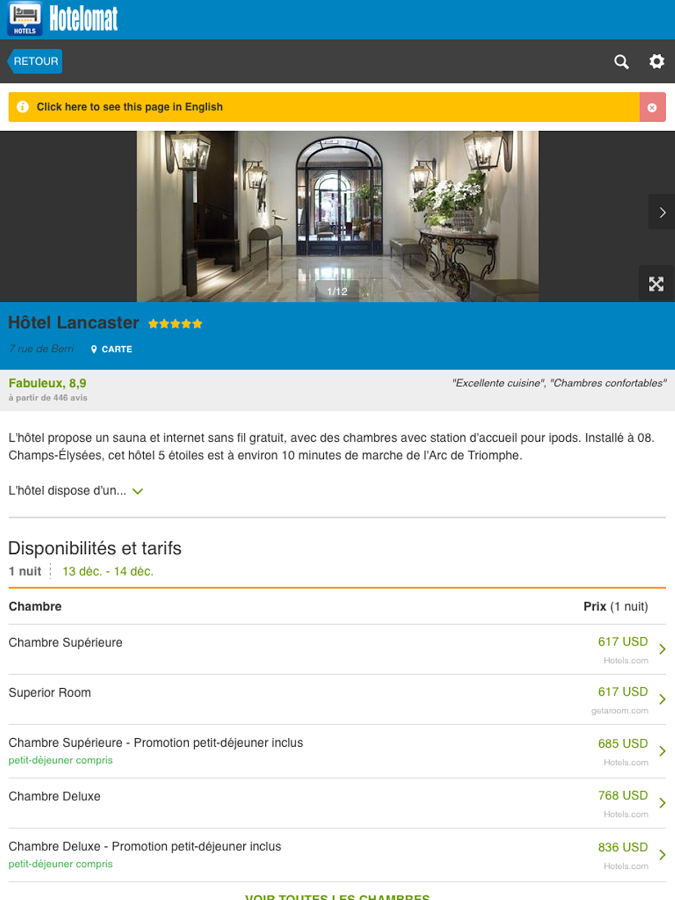 Hotelomat – Recherche d’hôtels截图3