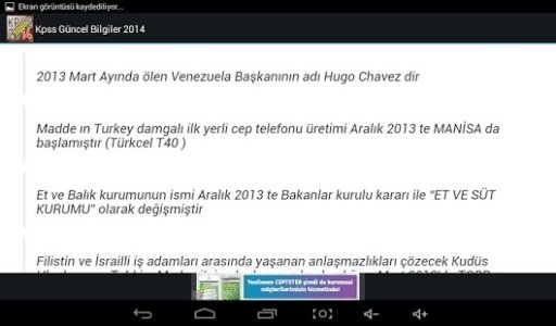 KPSS Güncel Bilgiler 2014截图4