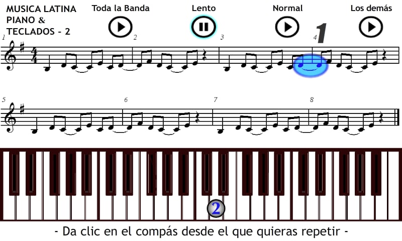 Tocar Piano M&uacute;sica Latin...截图1