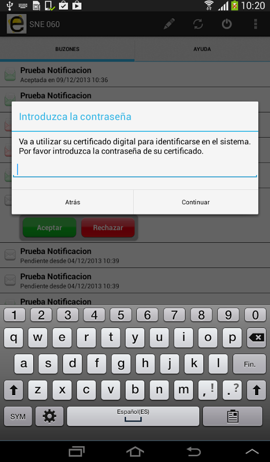 Notificaciones Electrónicas截图11