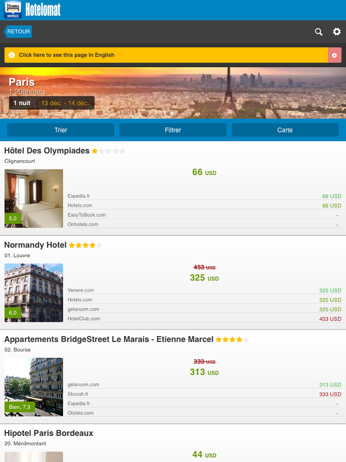 Hotelomat – Recherche d’hôtels截图4