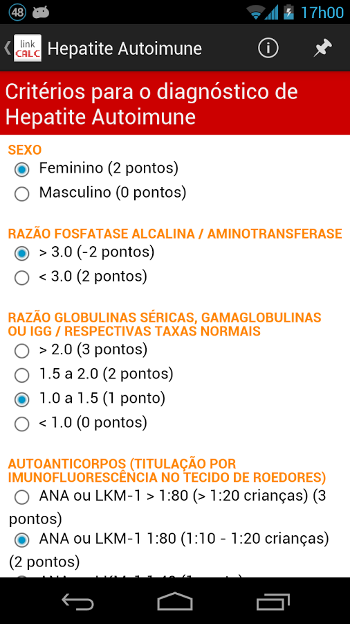 LinkCALC - Calculadora M&eacute;dica截图5