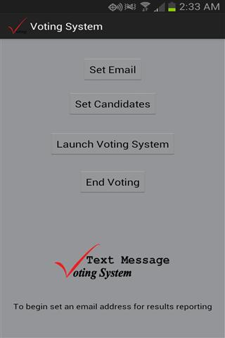 文本消息投票系统 Text Message Voting System截图1