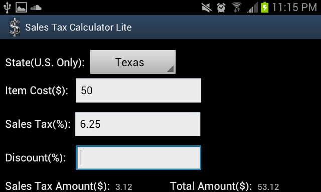 销售税计算器 Sales Tax Calculator Lite截图2