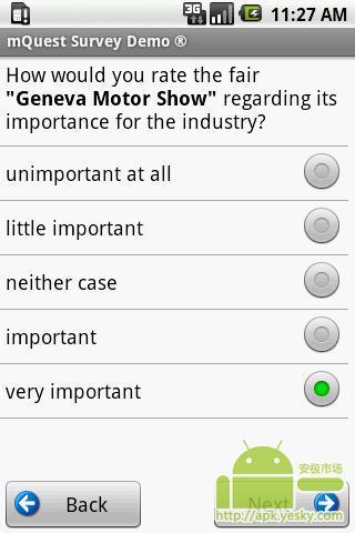 mQuest调查演示截图1