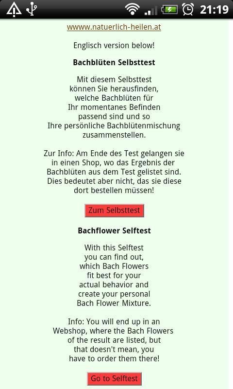 Bachbl&uuml;ten Selbsttest截图2