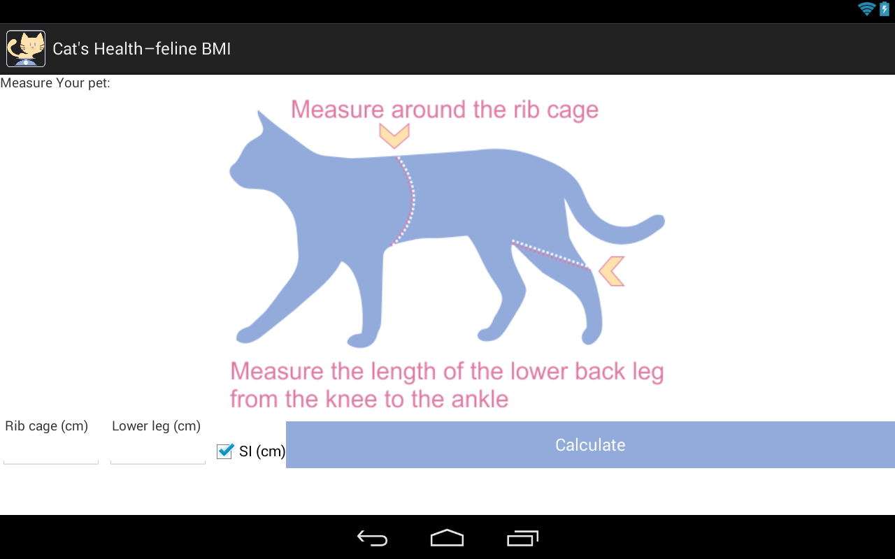 Cat’s Health – feline BMI截图3