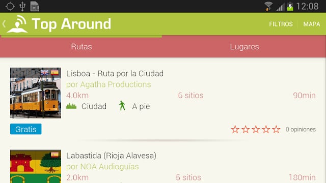 Top Around: audiogu&iacute;as y rutas截图1