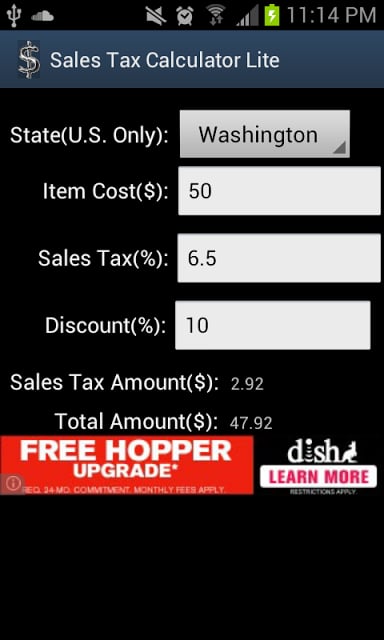 销售税计算器 Sales Tax Calculator Lite截图1