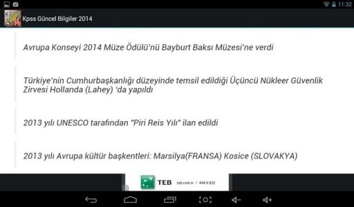 KPSS Güncel Bilgiler 2014截图6