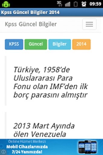 KPSS Güncel Bilgiler 2014截图7