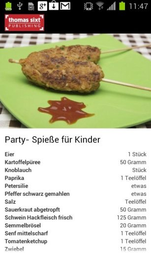 Hackrezepte f&uuml;r Kinder gratis截图4