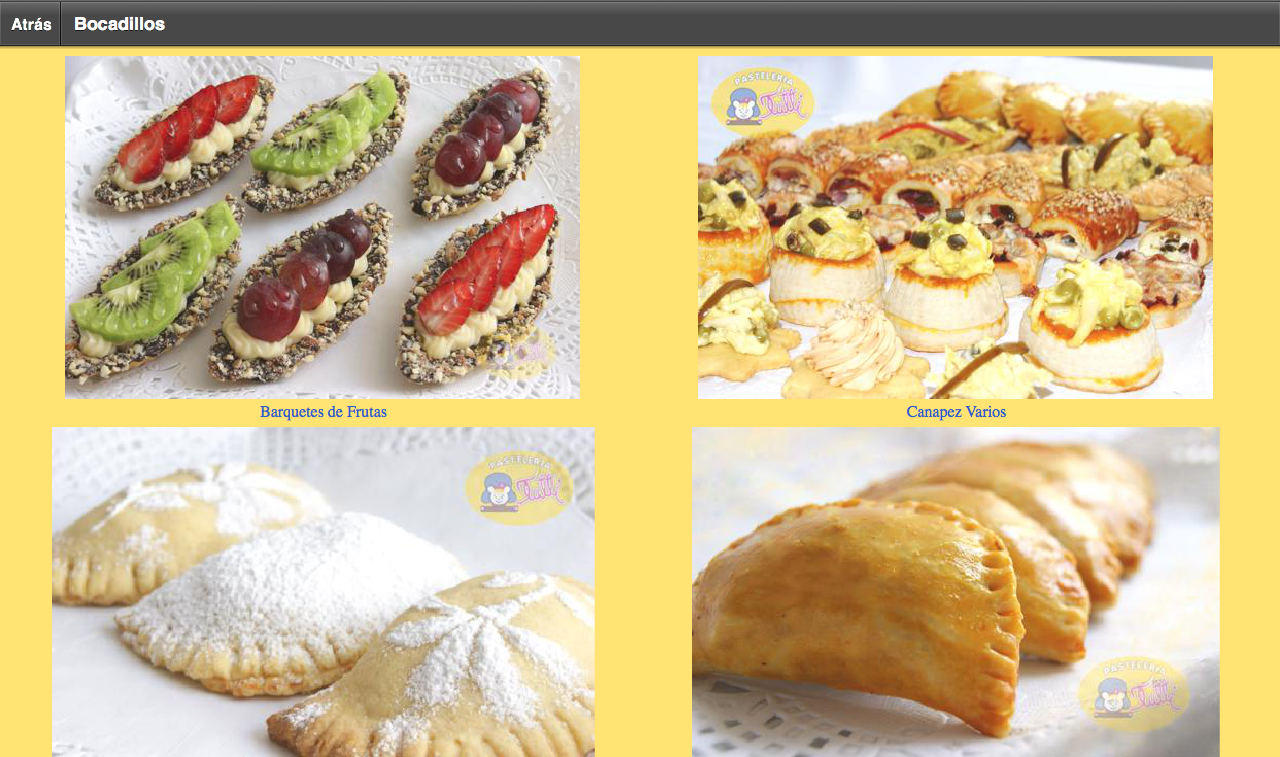 Pastelería Tutti Catalogo截图1