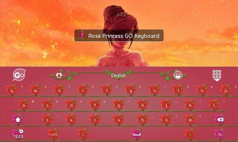 玫瑰公主 GO Keyboard截图3