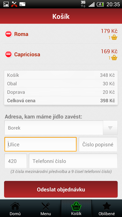 Pizza z vesnice Stará Boleslav截图3