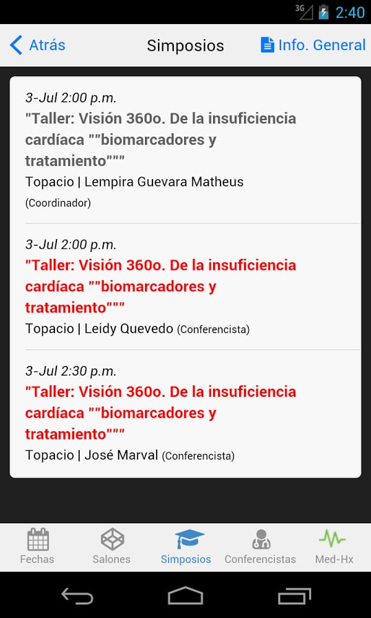 Programa - Cardiolog&iacute;a 2...截图3