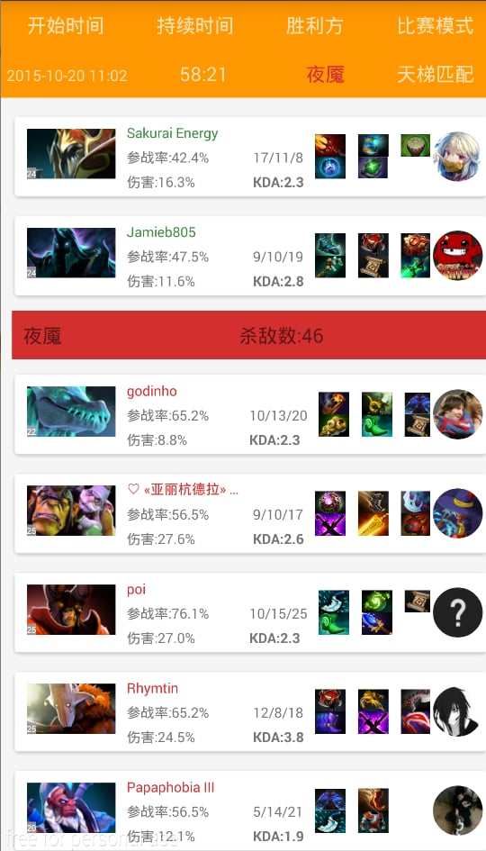 Dota2战绩查询截图3