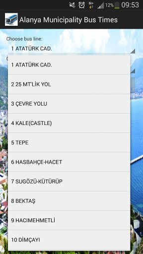 Alanya Municipality Bus Times截图3