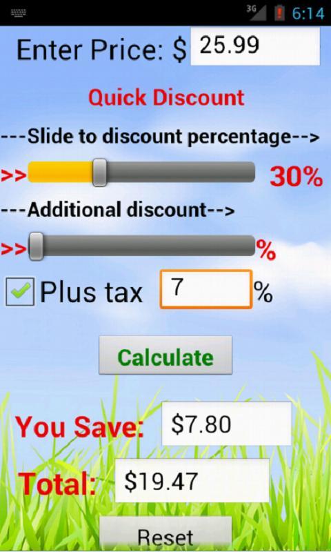 Quick Discount Calculator截图7