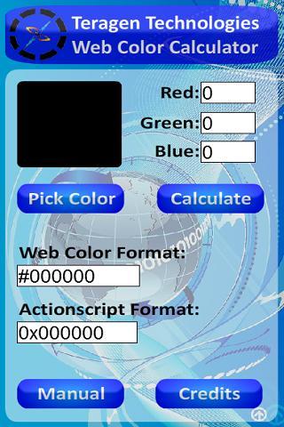 Teragen Web Color Calculator截图1