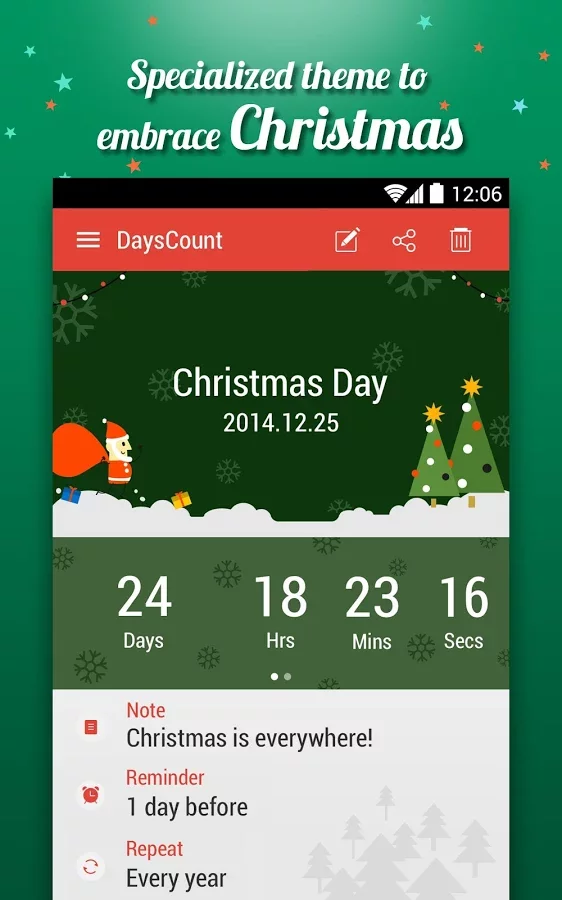 DaysCount - 倒数 圣诞版截图7