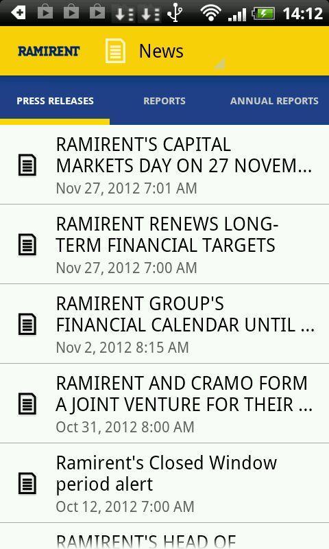 Ramirent Investor Relations截图8