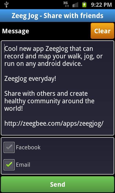 ZeegJog-Track Jog Walk Run GPS截图5