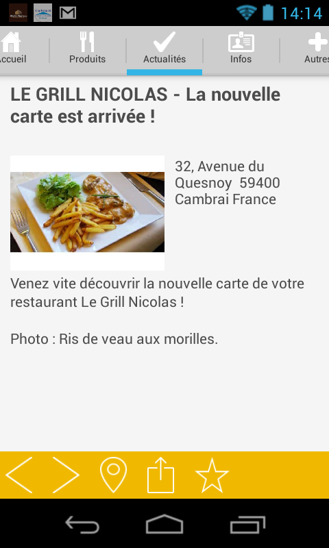 Resto Grill Nicolas- Le Carré截图2