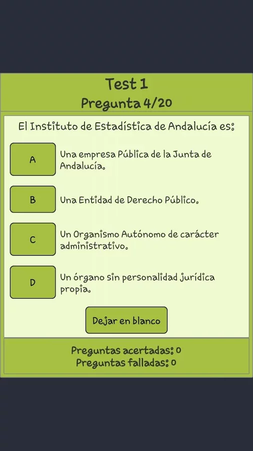 TestOpos Estatuto de Andalucía截图6