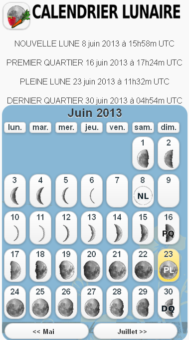 Calendrier Lunaire Simple截图3