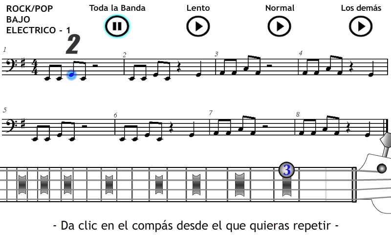 Tocar Bajo Eléctrico Rock 1截图7