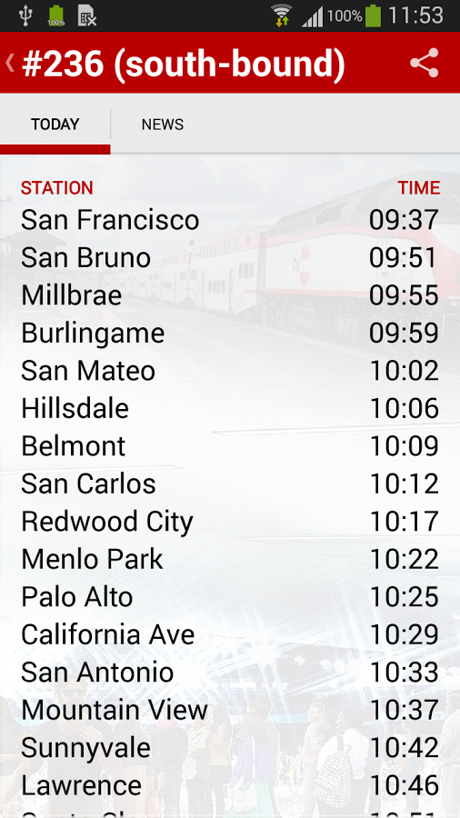 Caltrain截图7