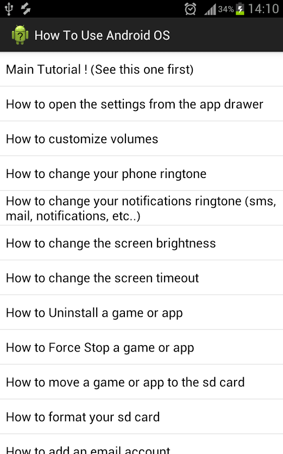 Android tutorial how to use截图1