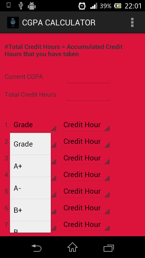 UUM CGPA CALCULATOR截图3