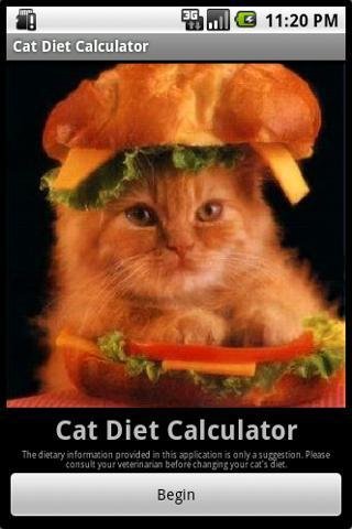 猫的饮食计算器截图1