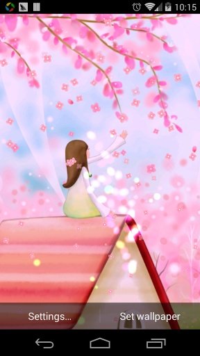 Sakura fairy world lwp pro截图2