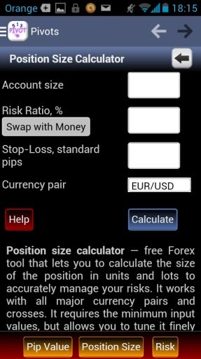 Pivot points calculator Pro截图4