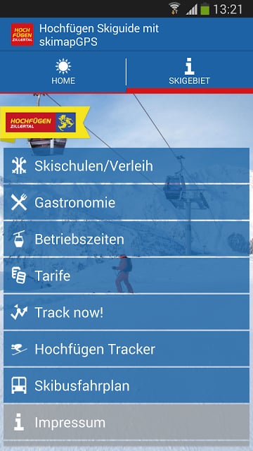 Hochf&uuml;gen Skiguide skimapGPS截图2