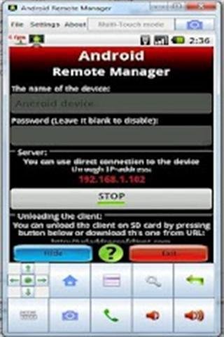 远程管理器演示 Android R...截图1