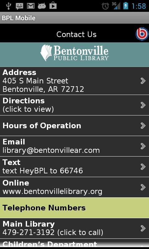 Bentonville Library Mobile截图4