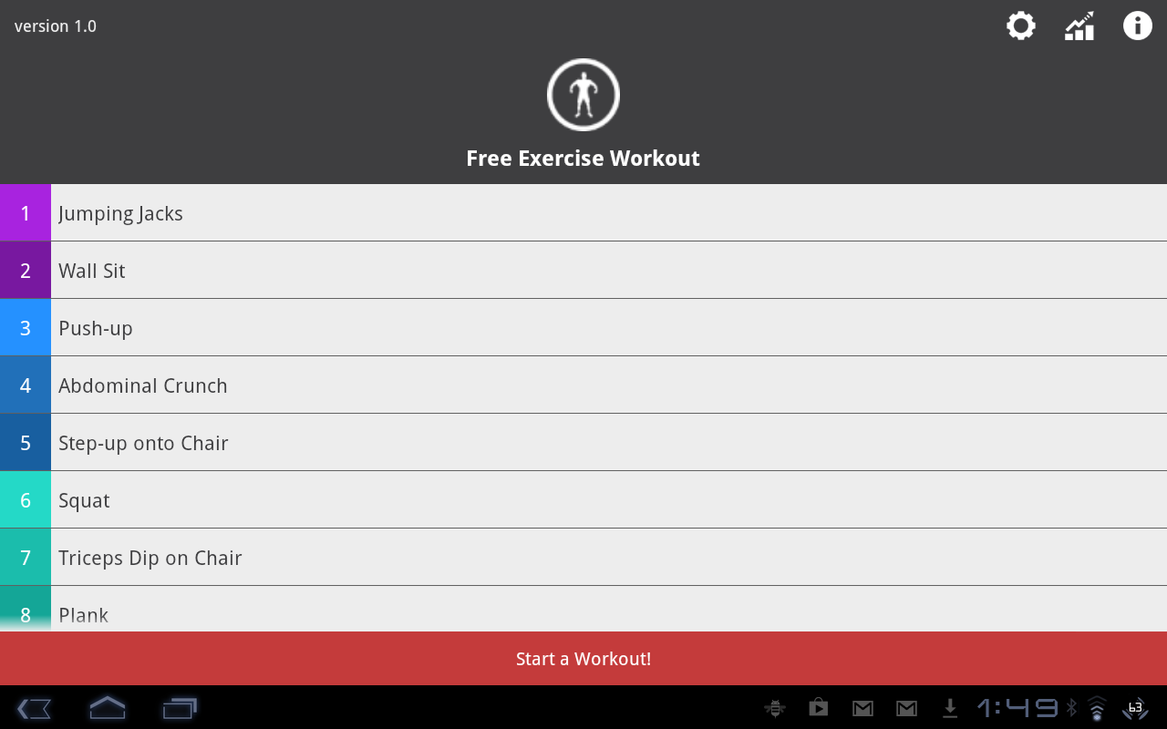 Free Exercise Workout截图1