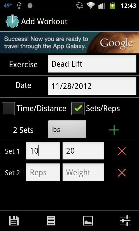 Ideal Tracker Workout Journal截图1